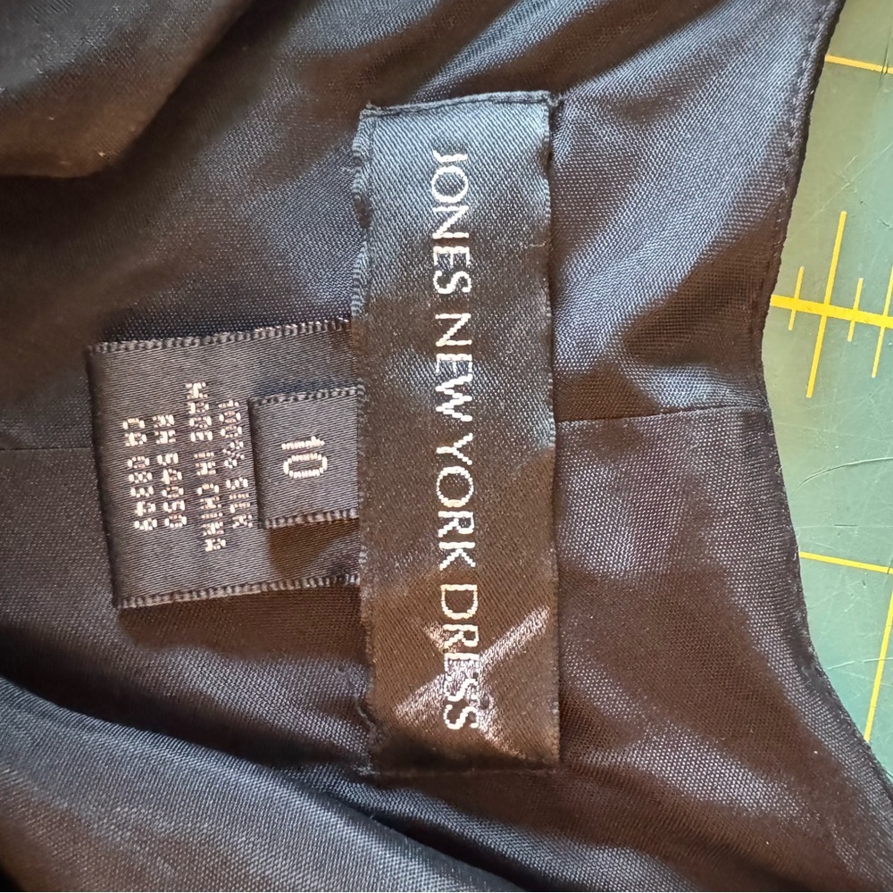 Vintage Jones New York Black Beaded Mini Dress - Picture 5 of 12